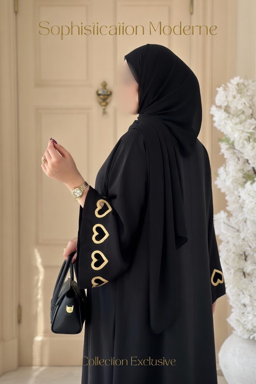 عباءة القلوب الفاخرة