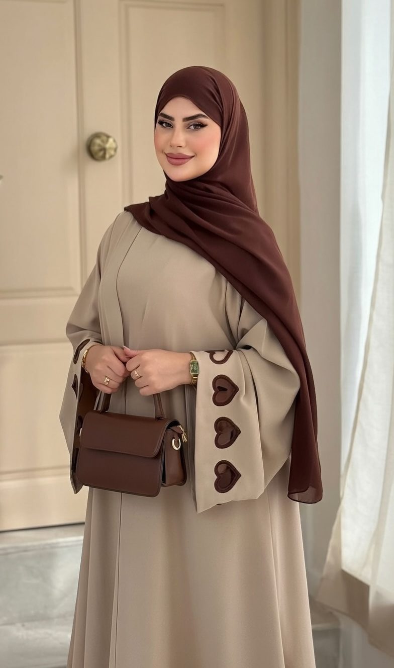 عباءة القلوب الفاخرة