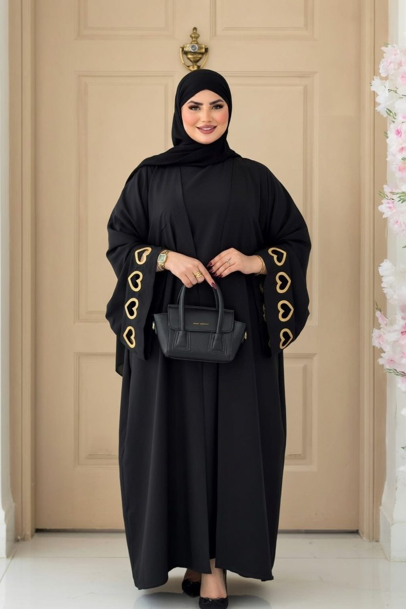 عباءة القلوب الفاخرة