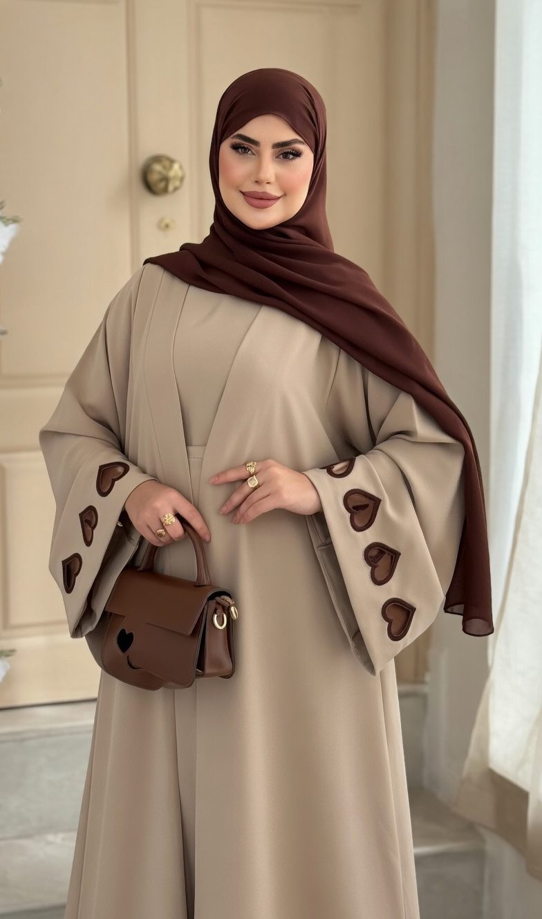 عباءة القلوب الفاخرة