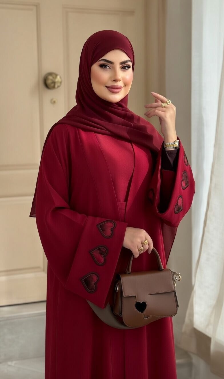 عباءة القلوب الفاخرة