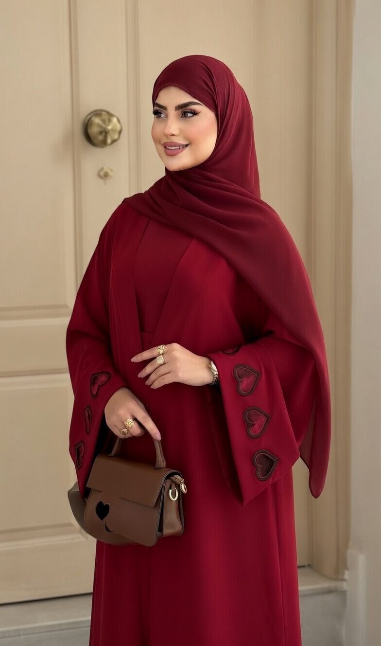 عباءة القلوب الفاخرة