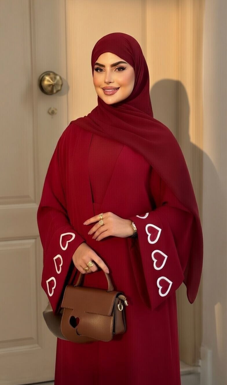 عباءة القلوب الفاخرة