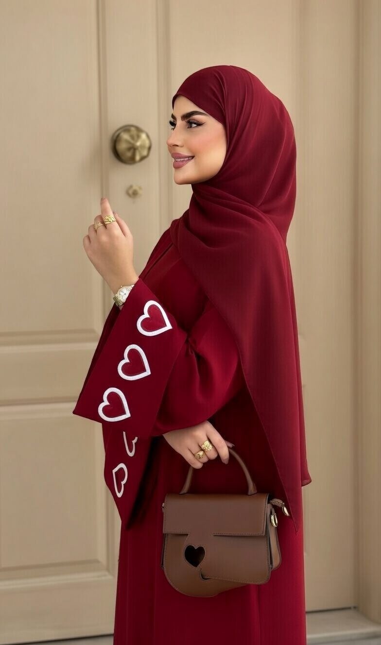 عباءة القلوب الفاخرة