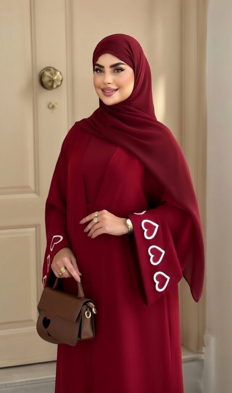 عباءة القلوب الفاخرة