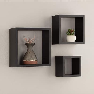 3 Étagères Murale en Bois -  رف جداري