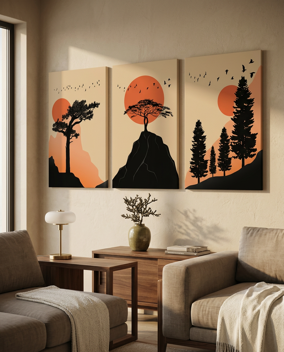 cadre canvas trio