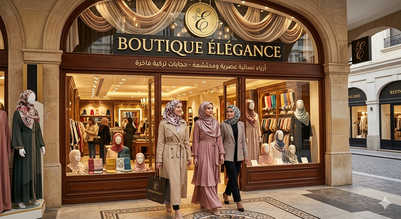 Boutique Élégance: حيث تلتقي الأصالة التركية بالأنوثة المحتشمة والراقية