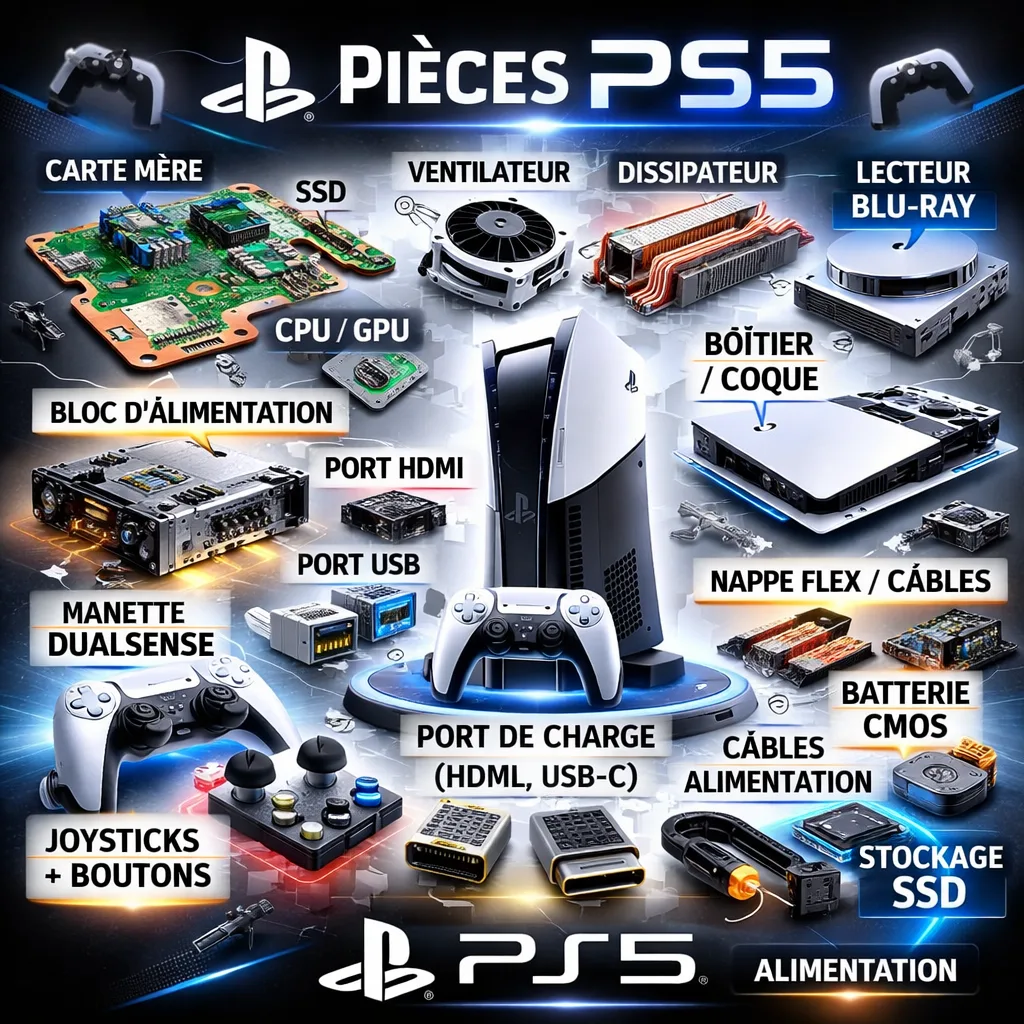 Pack de 10 Port HDMI PS5