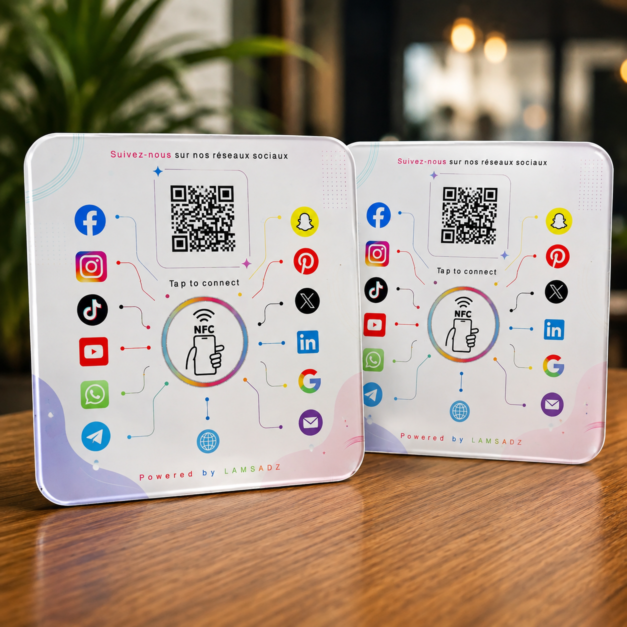 بطاقة الباب و بطاقة المكتب ( NFC QR )