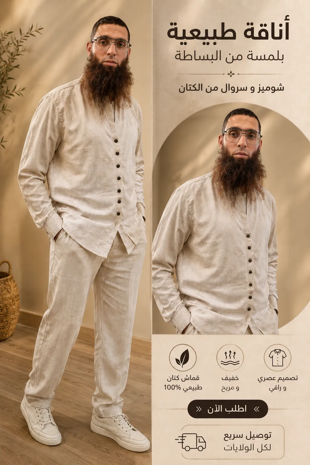 اطلب بدلتين 02 قطع +تخفيض + التوصيل مجاني