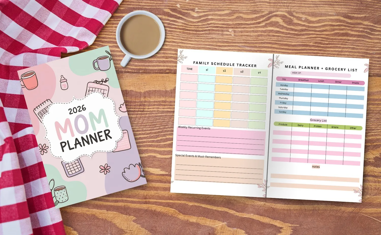 2026 Mom Planner – Stay Organized & Stress-Free Every Day