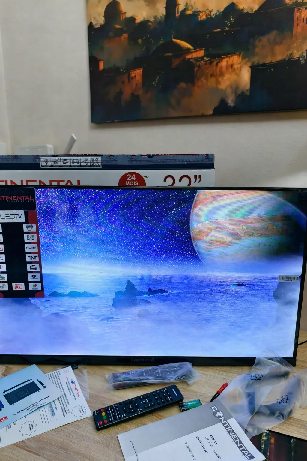 Télévision 32P Simple +Démo Intégrer+support
