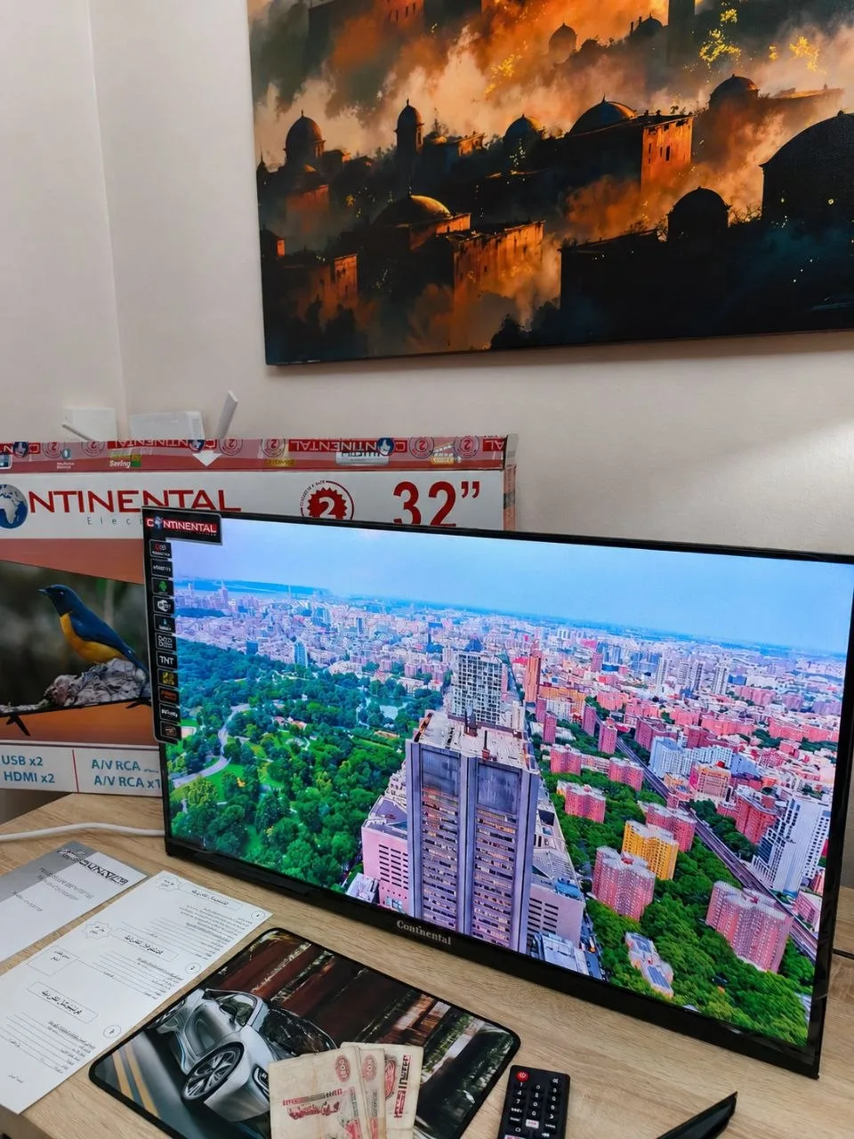 Tv 32P Smart + Démo Intégrer+ Support Marque Continental