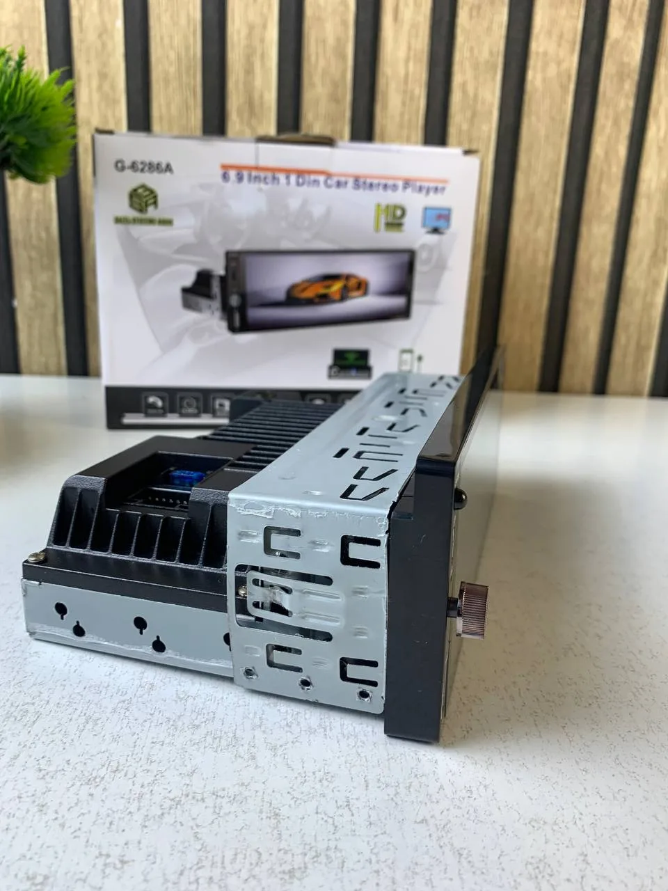 Autoradio 1 DIN avec écran Tactile de 6,9 Pouces Compatible avec Apple CarPlay Wireless/Android Auto - جهاز راديو سيارة