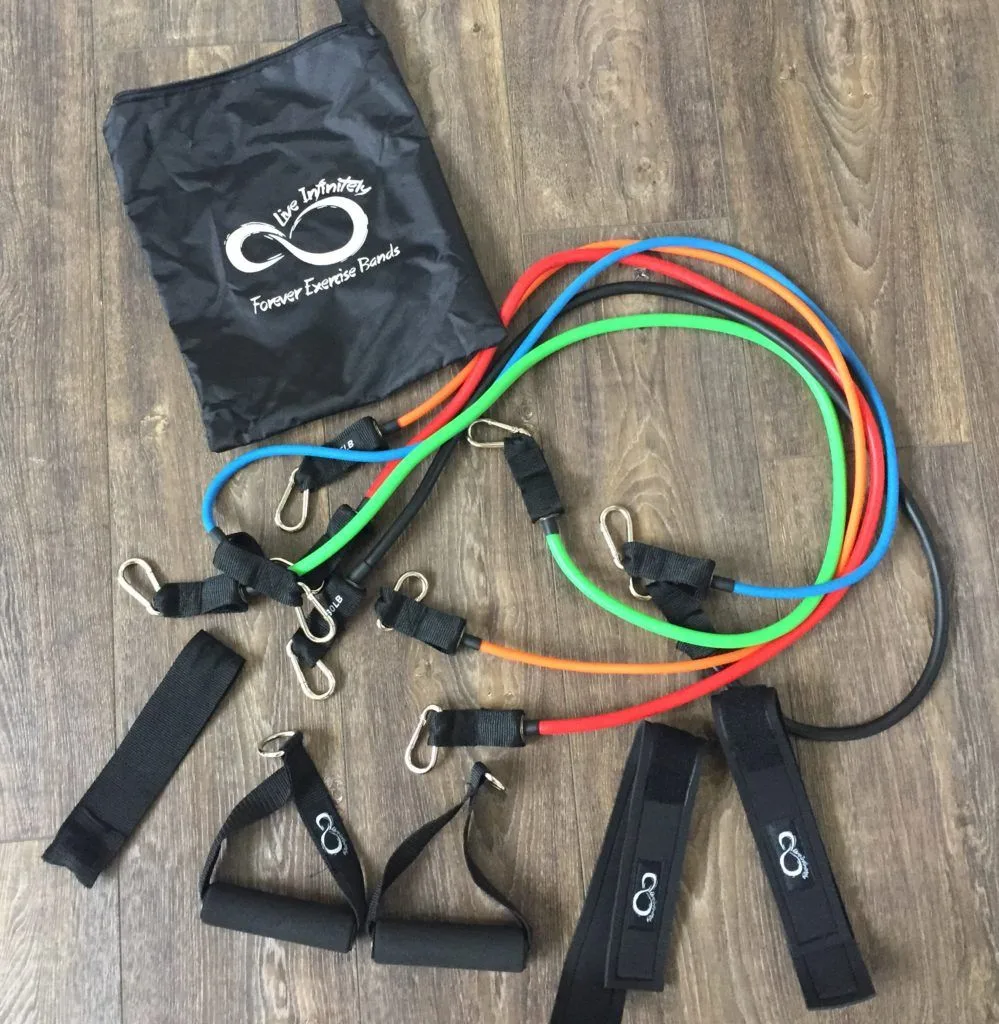 Cordes élastiques de musculation Ensemble de bandes pour sport 11Pcs (5Kg-45Kg) – طقم التدريب المنزلي