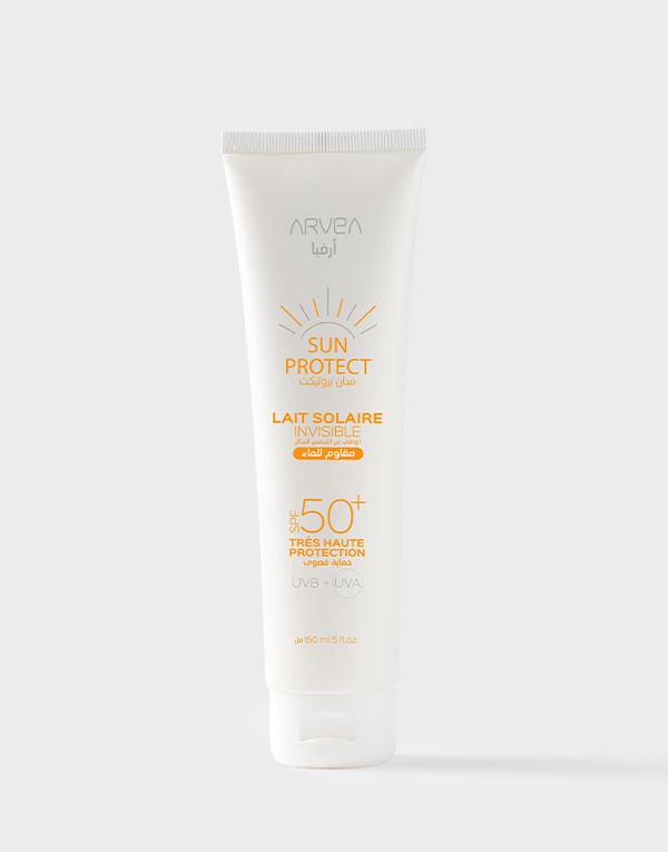 LAIT SOLAIRE INVISIBLE SPF 50 + SUN PROTECT 150ML سائل واقي من الشمس للجسم