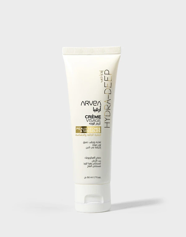 CRÈME VISAGE HYDRA-DEEP PEAUX SÈCHES & SENSIBLES ريم الوجه هيدرا ديب – للبشرة الجافة والحساسة