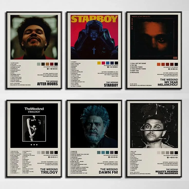 Cadres Spotify The Weeknd