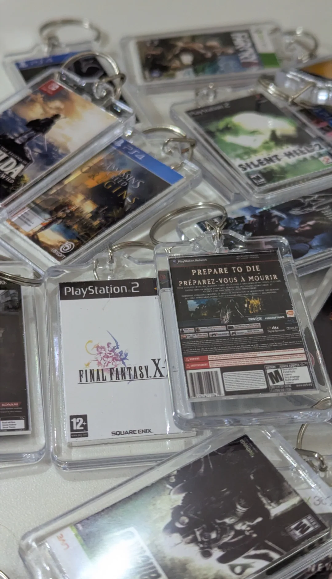 Porte clés cover jeux video