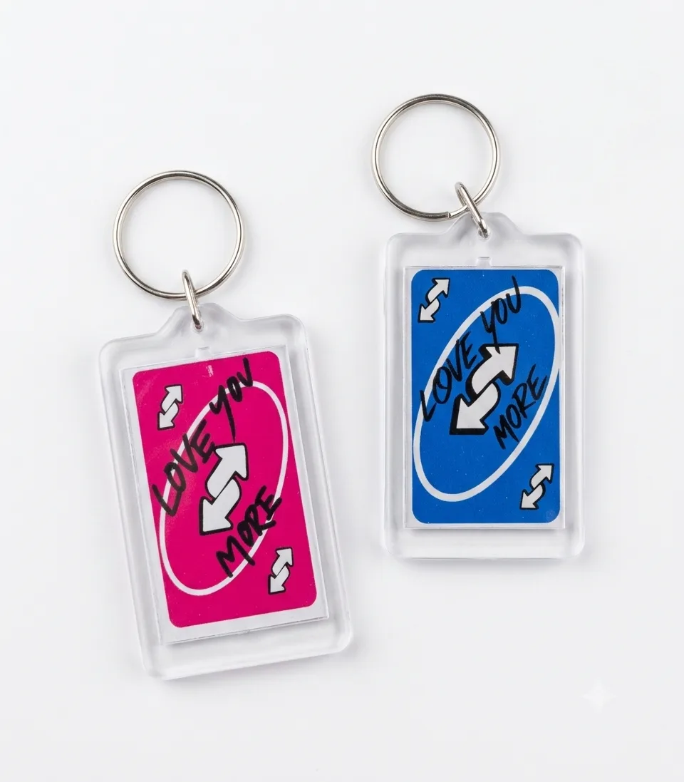 2 Porte clés matching Uno reverse