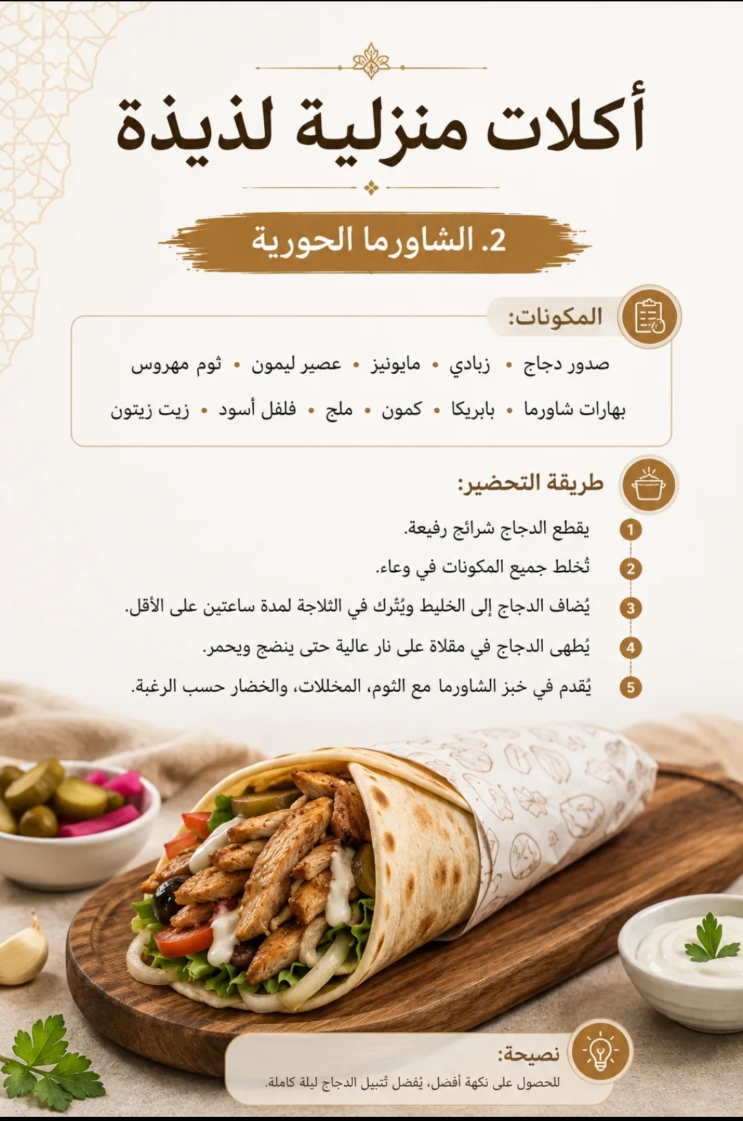 10 اكلات  منزلية سريعة