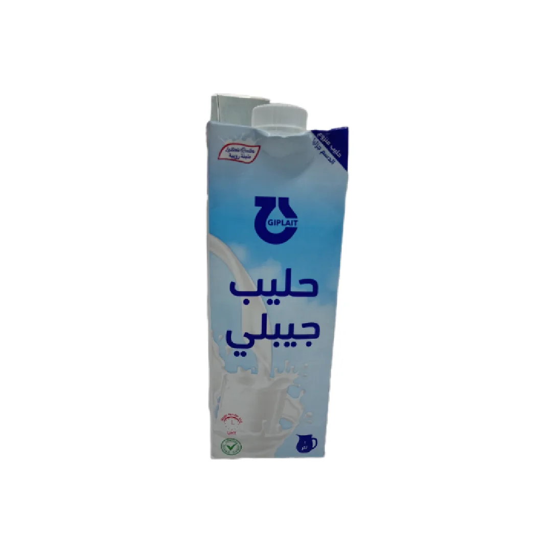 حليب غير مدعم حليب معلب منزوع الدسم جزئيا معالج بالحرارة العالية UHT
