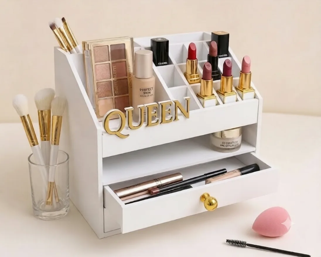 منظم مستحضرات التجميل الفاخر "QUEEN"