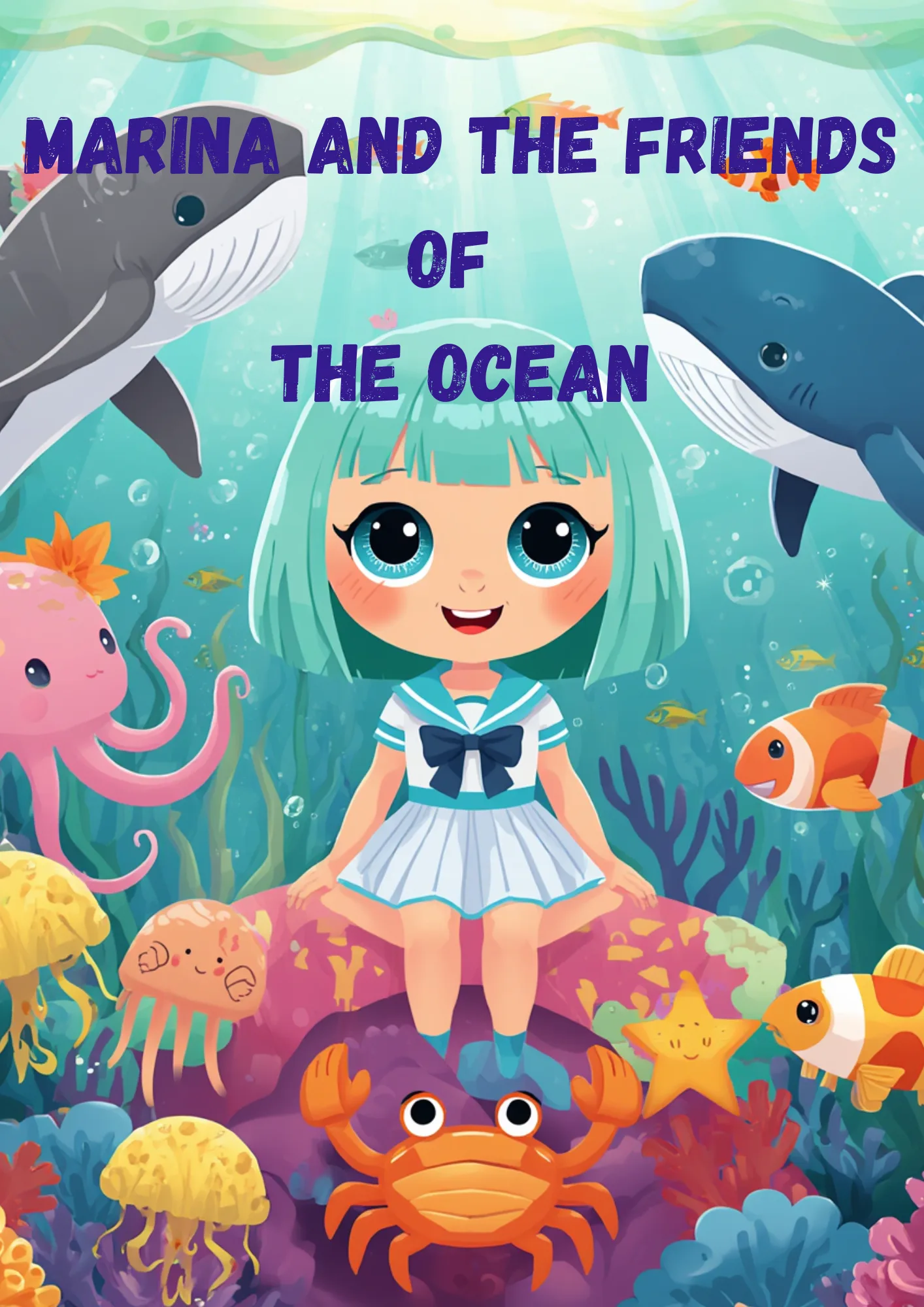 قصة رقمية للاطفال Marina and the friends of the ocean