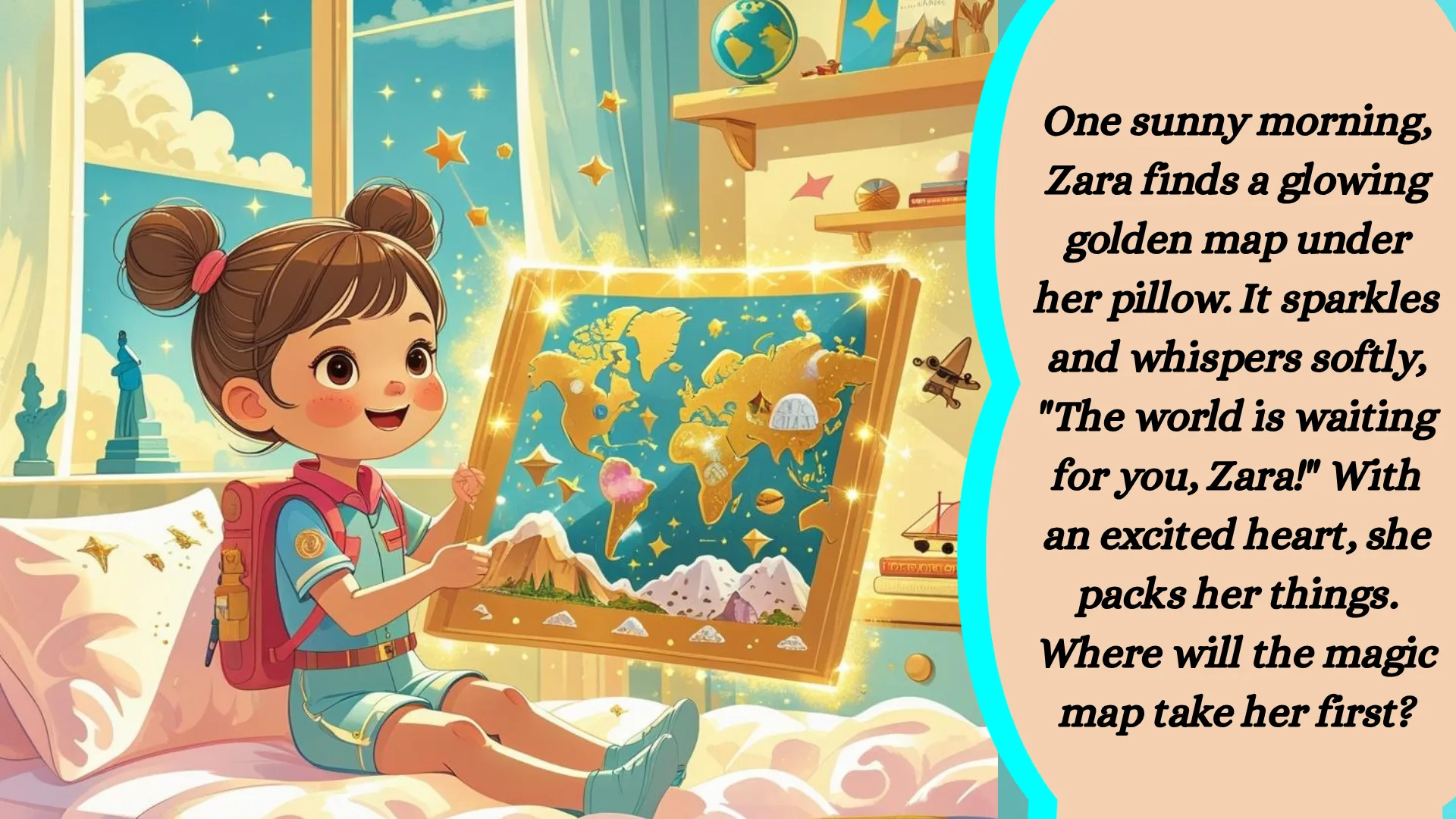 قصة رقمية للاطفال Zara's big world adventure