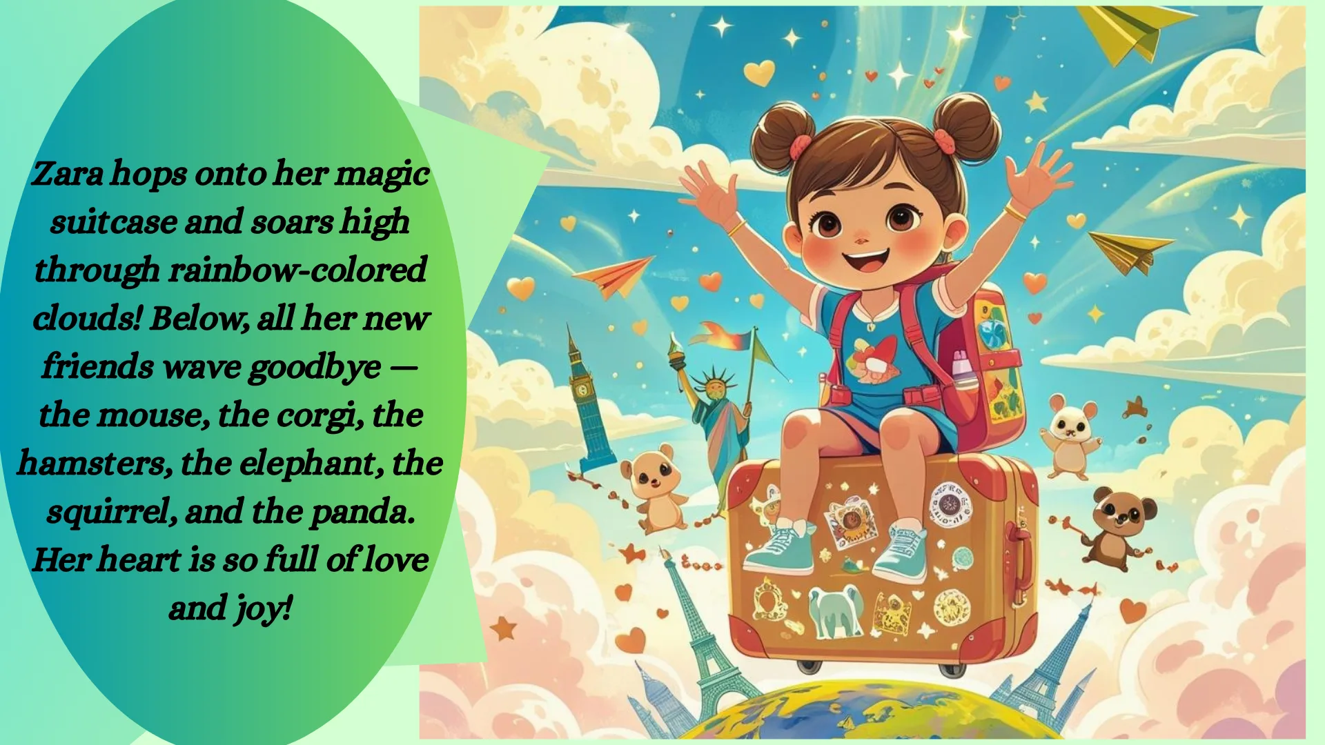 قصة رقمية للاطفال Zara's big world adventure