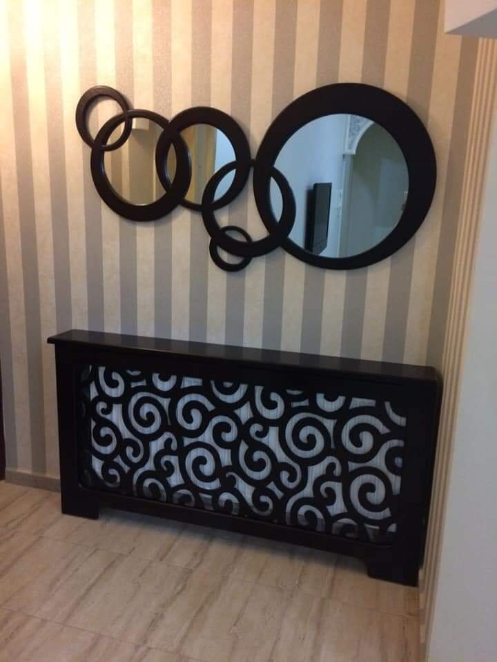 Modern Entryway Mirror Console CNC File
