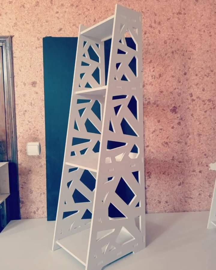 Geometric Tall Display Shelf CNC File