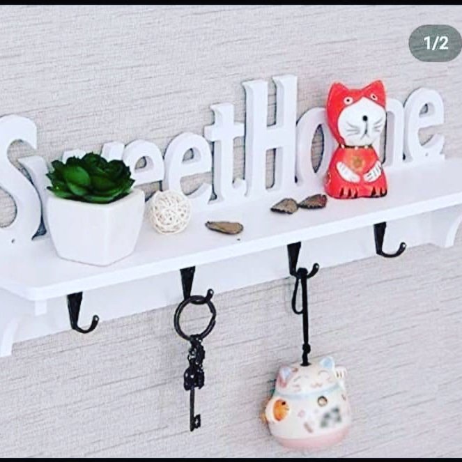 Sweet Home Key Holder Shelf CNC File