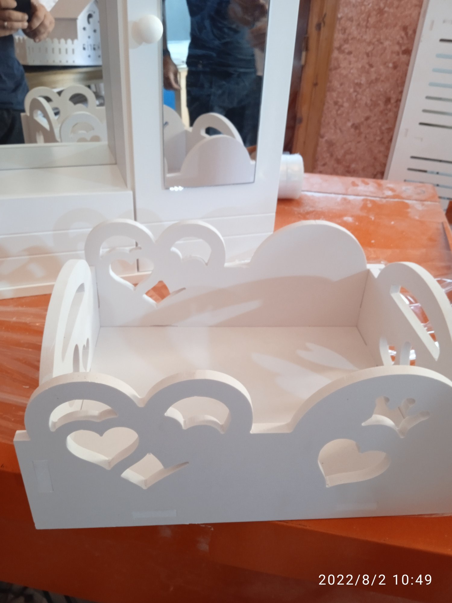 Heart Design Baby Storage Basket CNC File