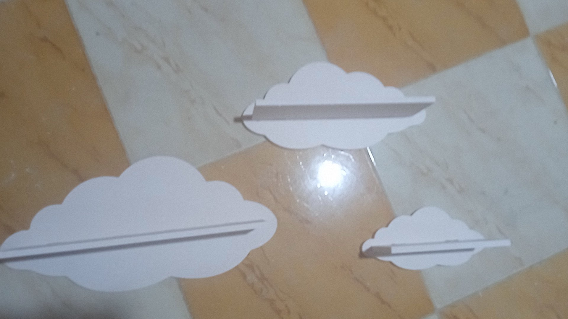 Cloud Wall Shelf Set CNC File