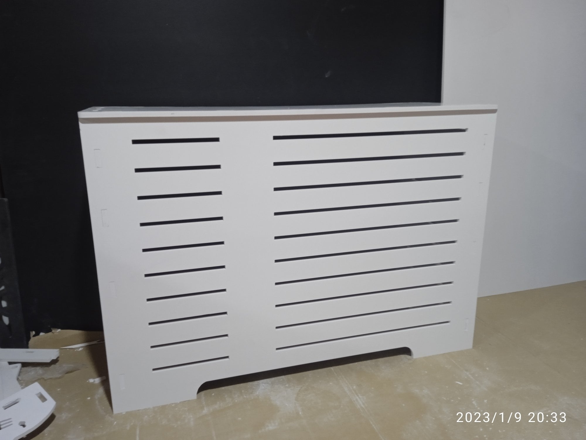 Large Wall-Mounted Slatted Cabinet CNC File