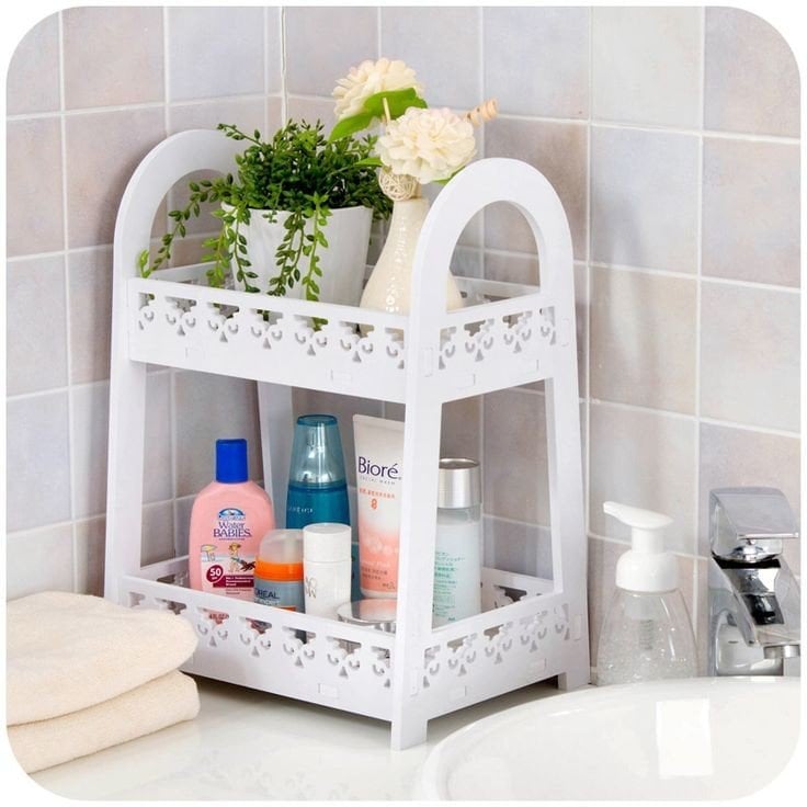 Two-Tier Bathroom Organizer Cart CNC File