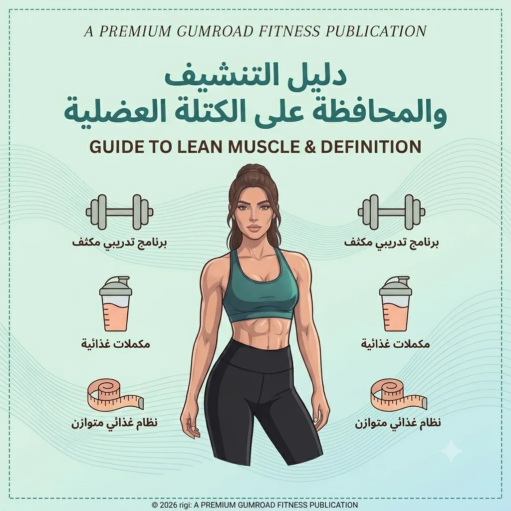 كتاب دليل التنشيف الاحترافي وإبراز العضلات (نسخة رقمية جاهزة للتحميل)