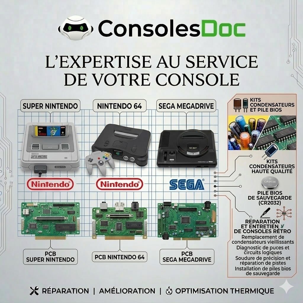Nettoyage et entretien Consoles Rétro