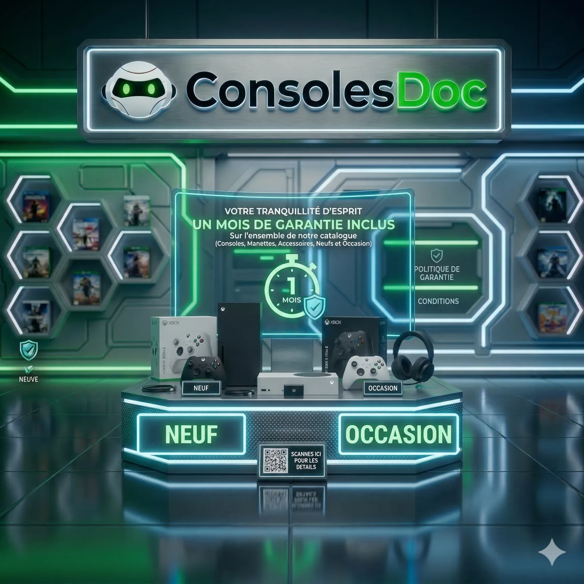 Vente de Consoles Xbox Series S/X Neuves et d'Occasion - Garantie 1 Mois Incluse