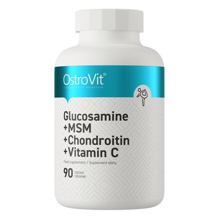 Glucosamine + MSM + Chondroïtine + Vitamine C 90 comprimés