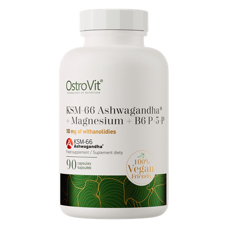 KSM-66 Ashwagandha® + Magnésium + B6 P-5-P VEGE 90 gélules