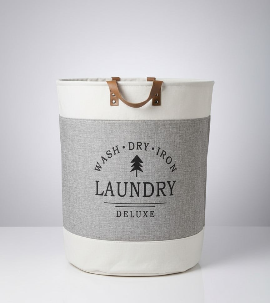 Panier à Linge Pliable et Élégant