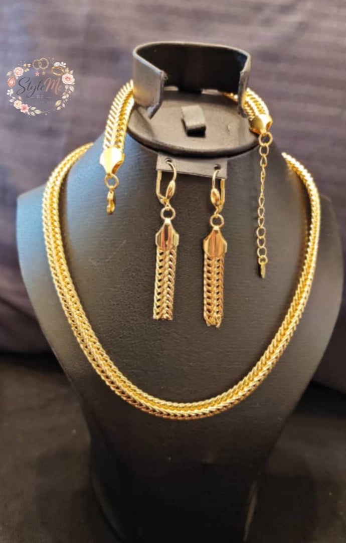 طقم سبيكا Parure Spika Acier inoxydable D'or 3 pcs