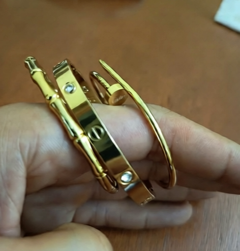 Bracelet 3 piece Style Cartier