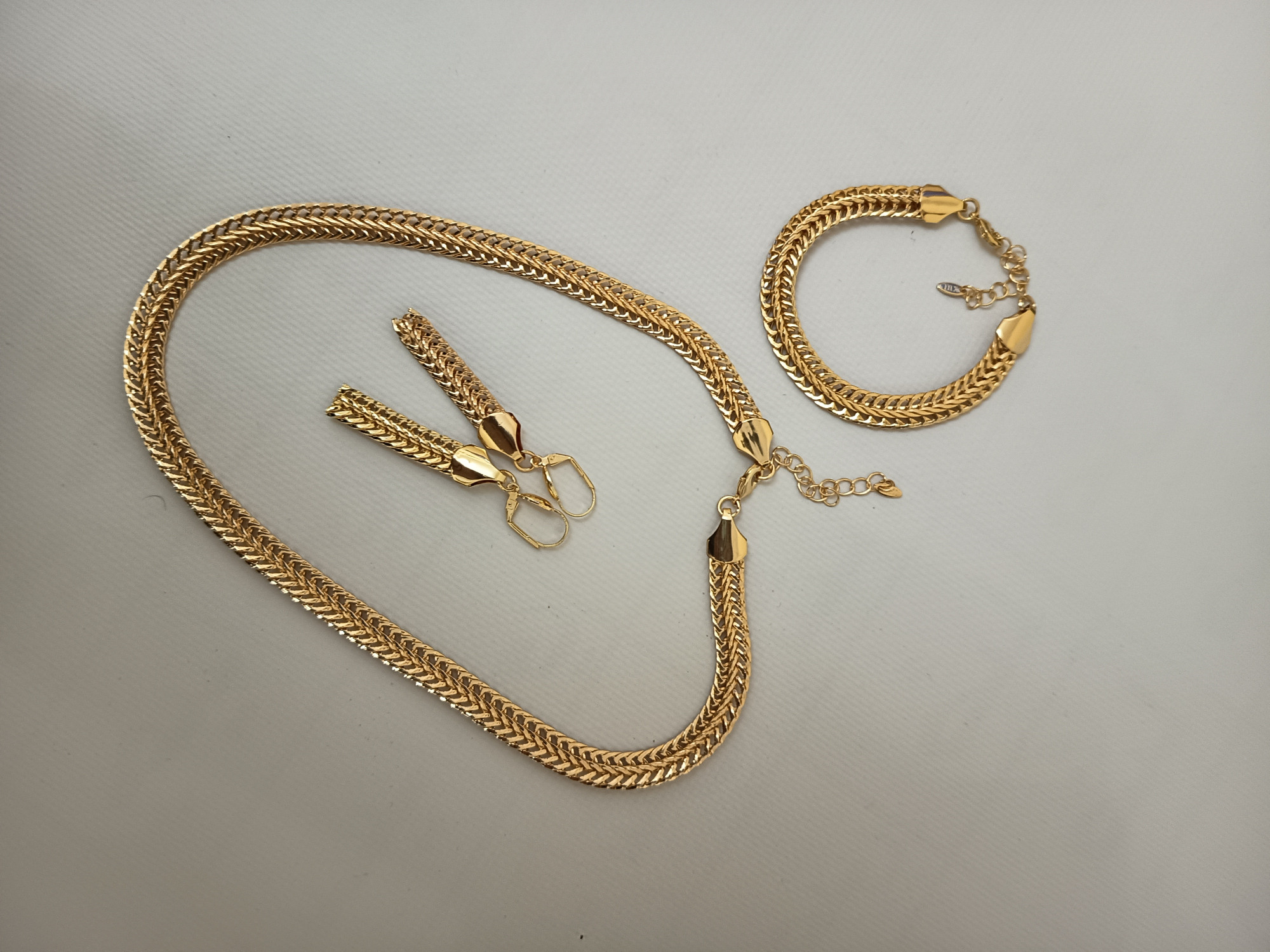 طقم سبيكا Parure Spika Acier inoxydable D'or 3 pcs