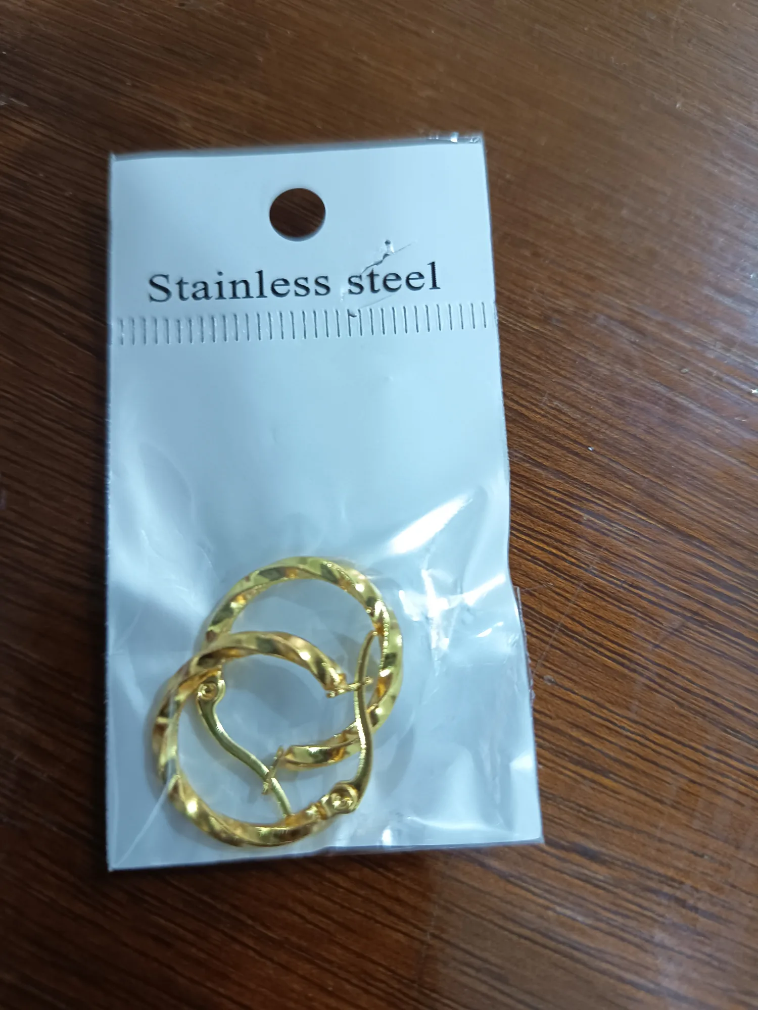Boucle d'oreille Acier inoxydable PM
