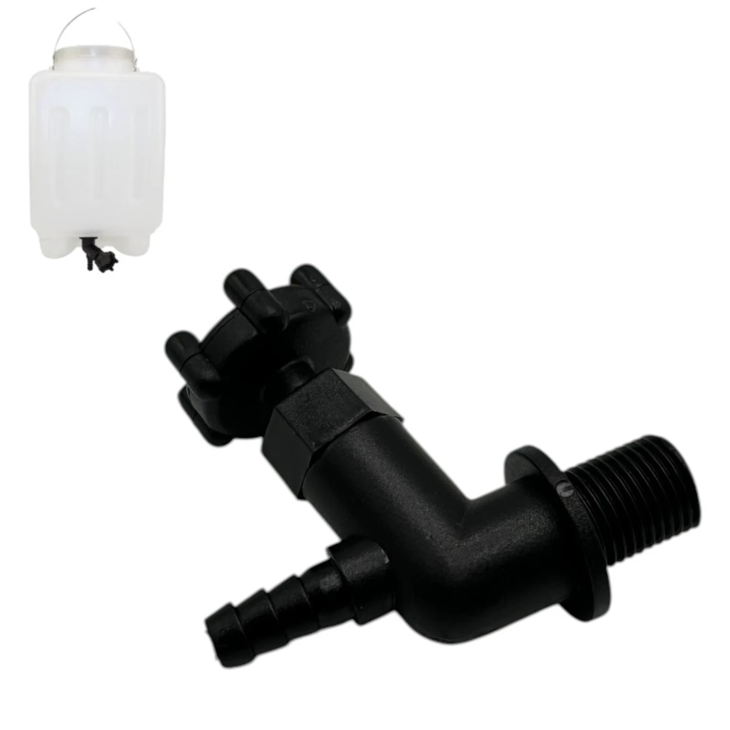 Robinet d’eau fer avec bidon