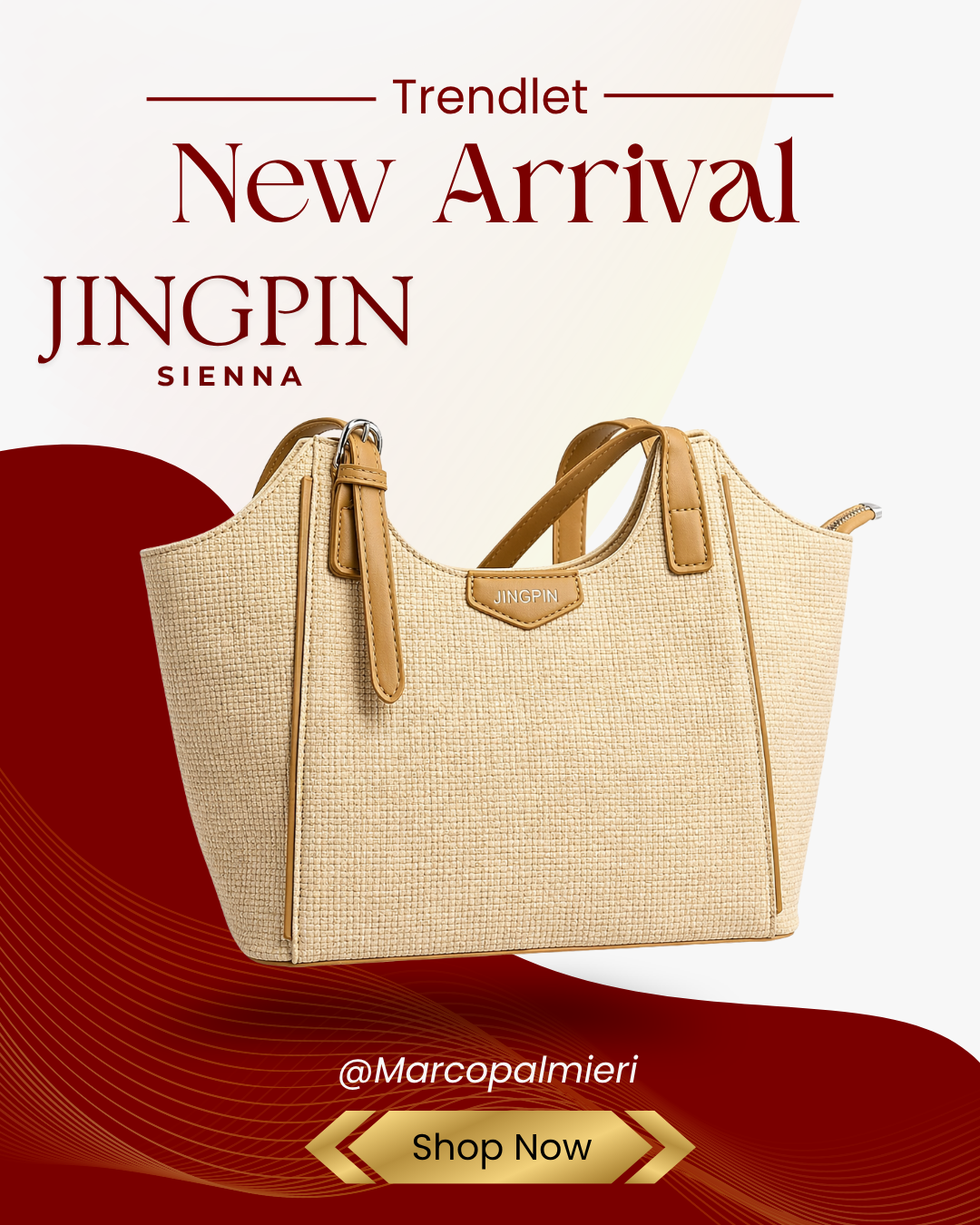 JINGPIN – Sac Femme Tressé Premium